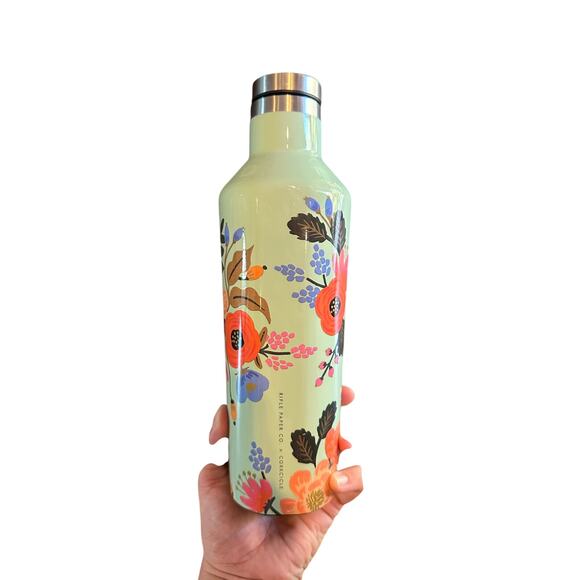 Corkcicle x Rifle Paper Company Sport canteen in lively floral 16oz - Picture 1 of 6